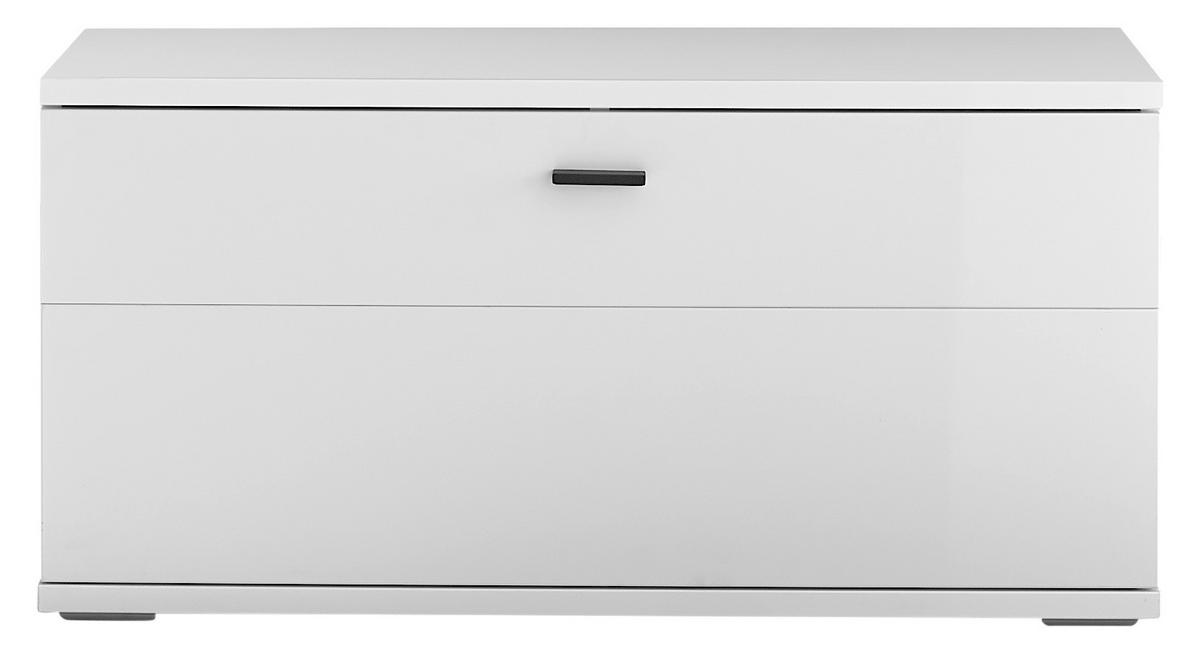 GARDEROBENBANK  in 90/44/37 cm  - Anthrazit/Schwarz, Design, Holzwerkstoff/Kunststoff (90/44/37cm) - Voleo