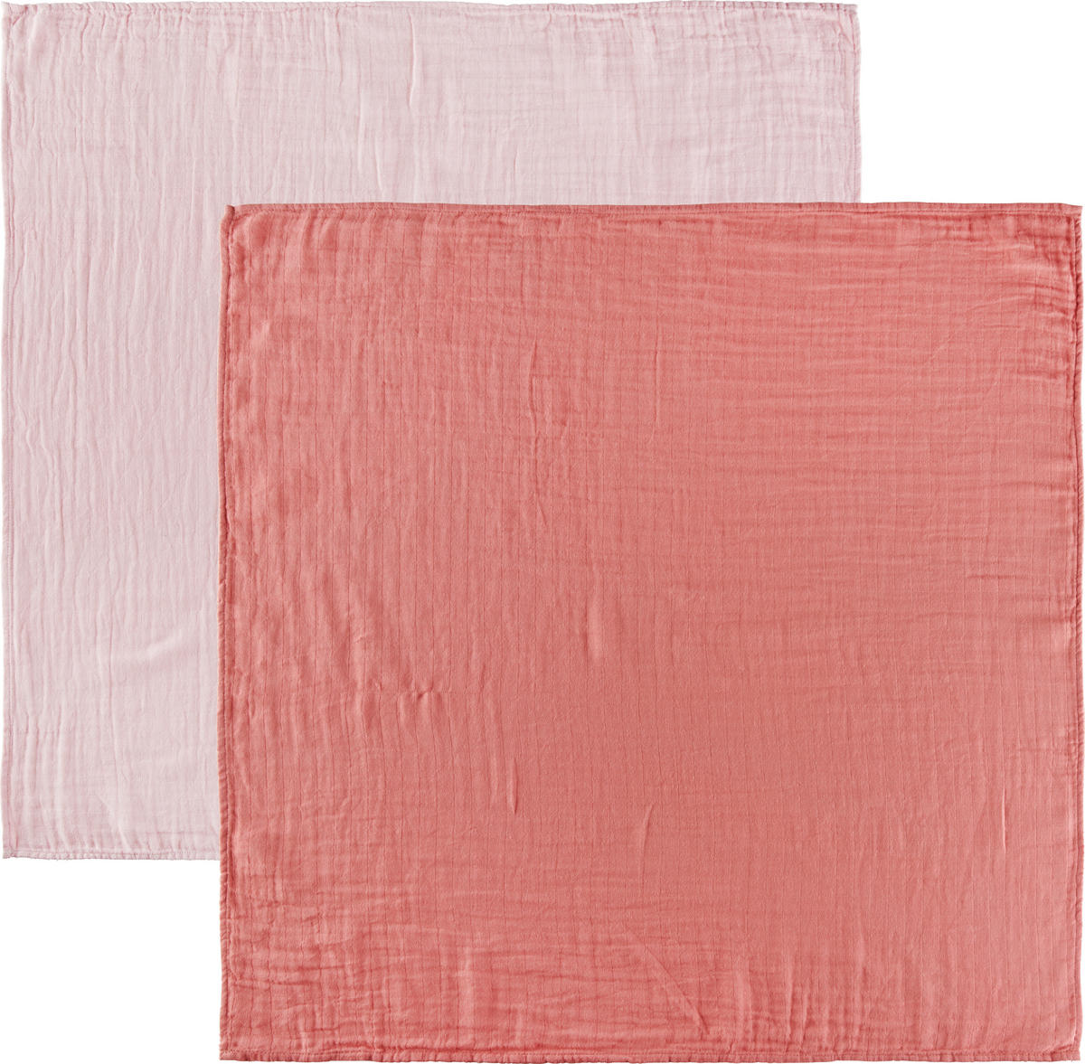 MUŠELÍNOVÉ PLIENKY 2 ks - koralová/ružová, Trend, textil (85/85cm) - Patinio