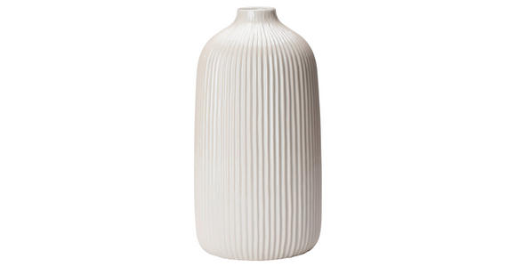 VASE 25 cm  - Weiß, Design, Keramik (13,3/25cm) - Ambia Home