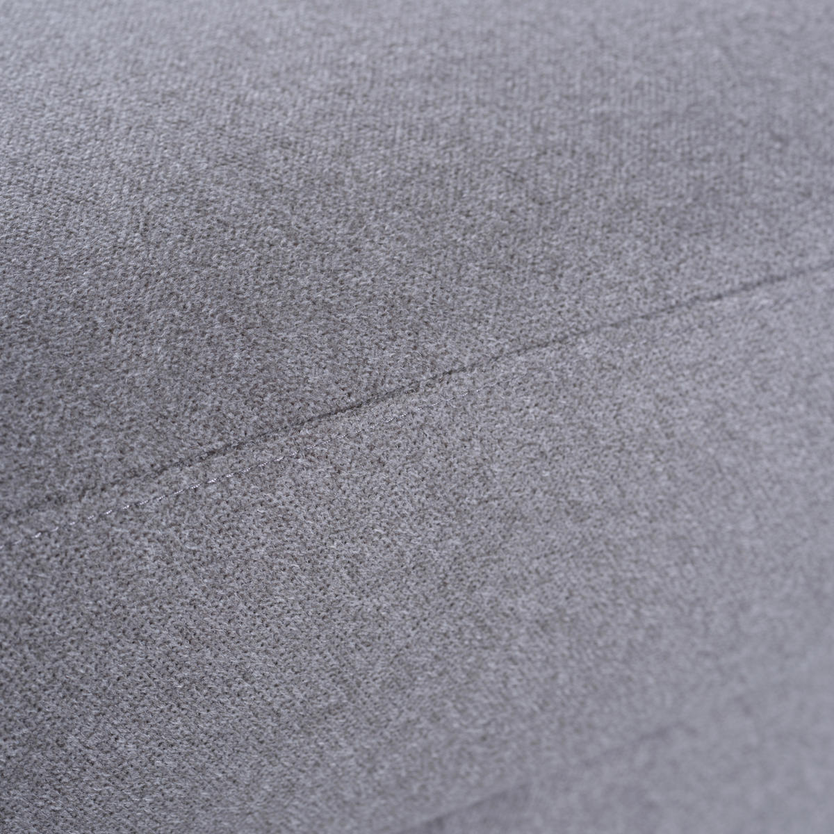 ECKSOFA in Flachgewebe Grau  203/261 cm  - Eichefarben/Grau, KONVENTIONELL, Holz/Textil (203/261cm) - Sedda