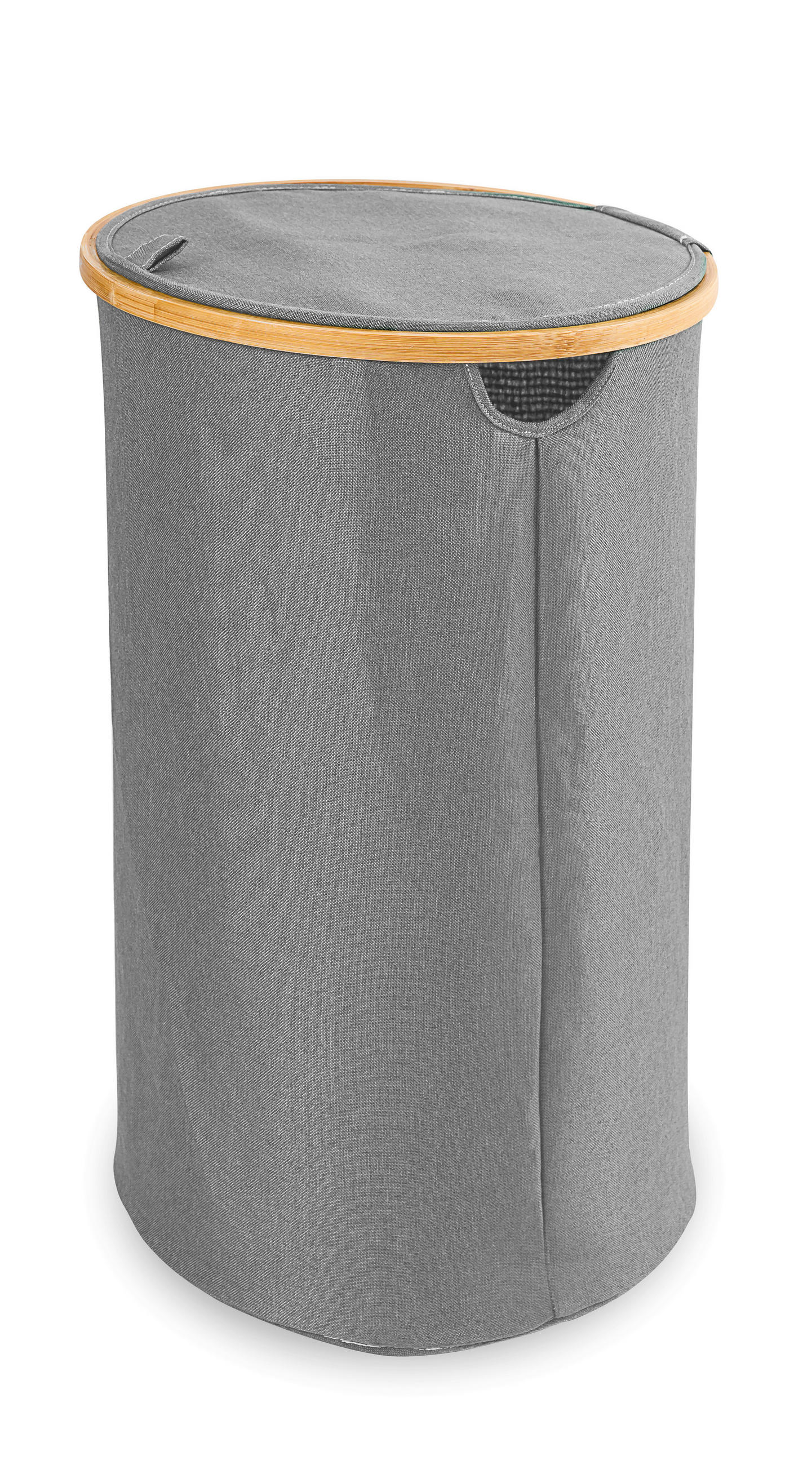 Coș De Rufe Tip Lighean - gri, Basics, textil (38cm) - Sadena