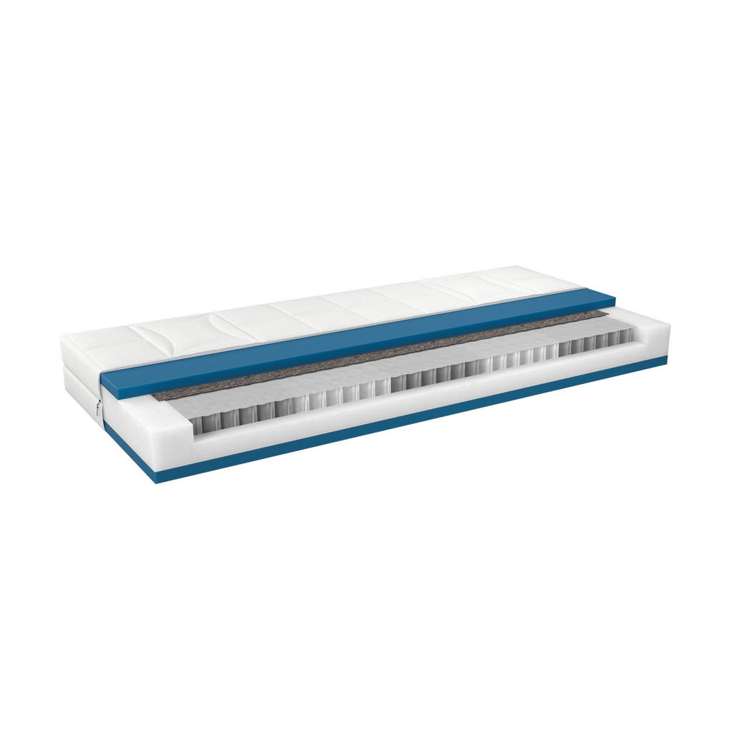 Thumbnail - Malie Taschenfederkernmatratze BIG Star H2, Weiß, Textil, H2, Füllung: Vlies, Hohlfaser, rechteckig, 80x200 cm, Härtegra...