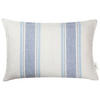KISSENHÜLLE Linen 40/60 cm  - Blau/Naturfarben, Konventionell, Textil (40/60cm) - Tom Tailor