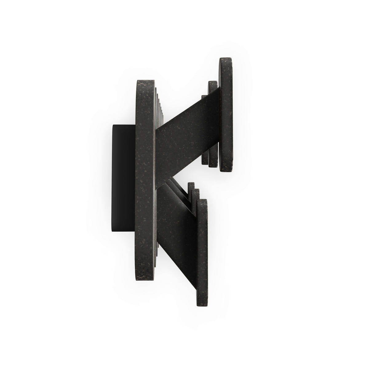 KUKA  crna  metal, plastika, tekstil  - crna, Osnovno, metal/tekstil (16/47/6cm) - Umbra