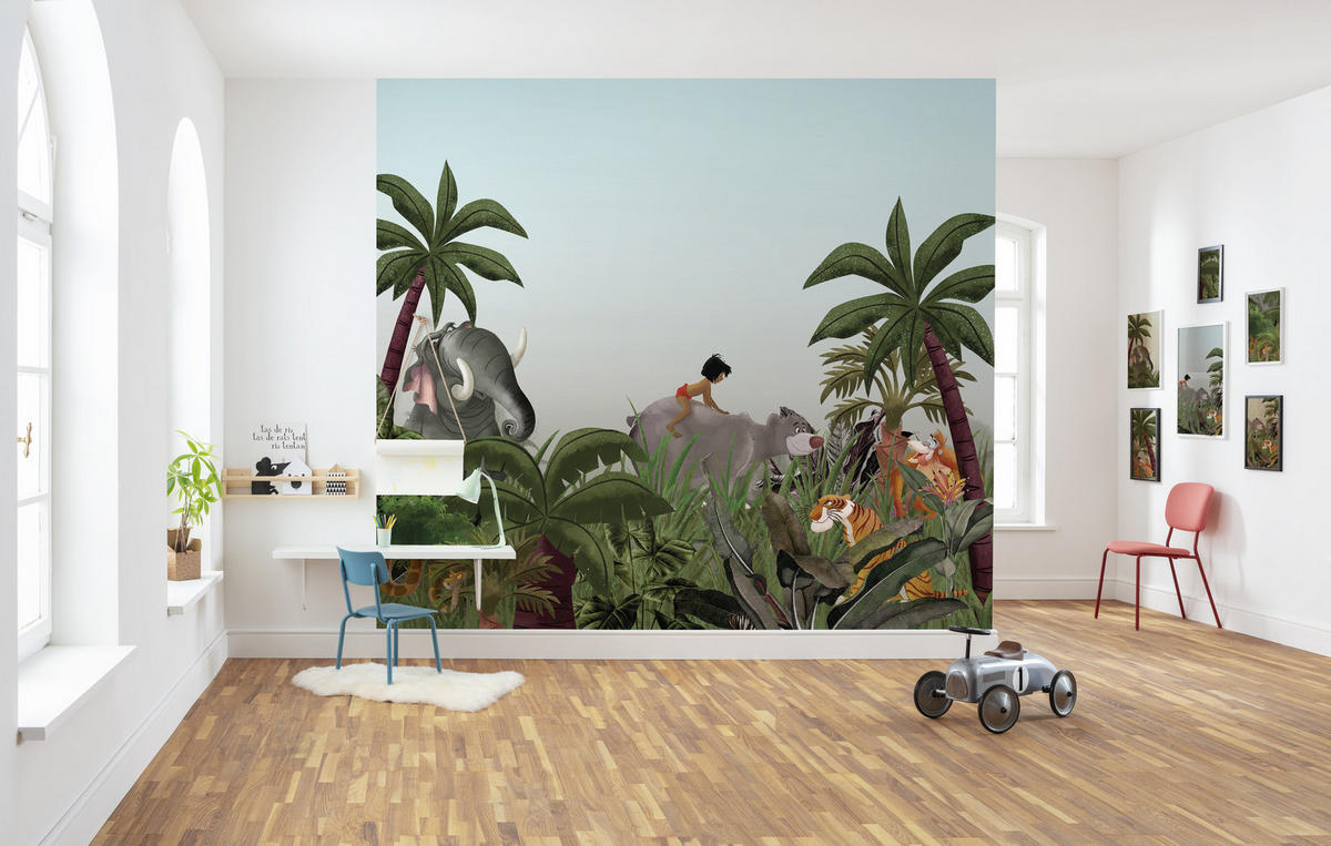 FOTOTAPETE  - Blau/Grün, Trend, Textil (300/280cm) - Xora
