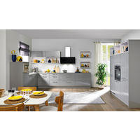 BUCĂTĂRIE LA COMANDĂ   - gri, Design, material pe bază de lemn - Moderano