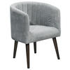 COCKTAILSESSEL in Mikrovelours Dunkelgrau  - Dunkelgrau/Schwarz, Basics, Holz/Textil (61/82/58cm) - Livetastic