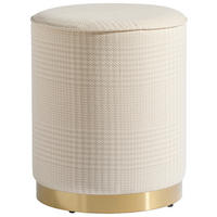 HOCKER Leinenoptik Beige  - Beige, Design, Textil (35/44/35cm) - MID.YOU