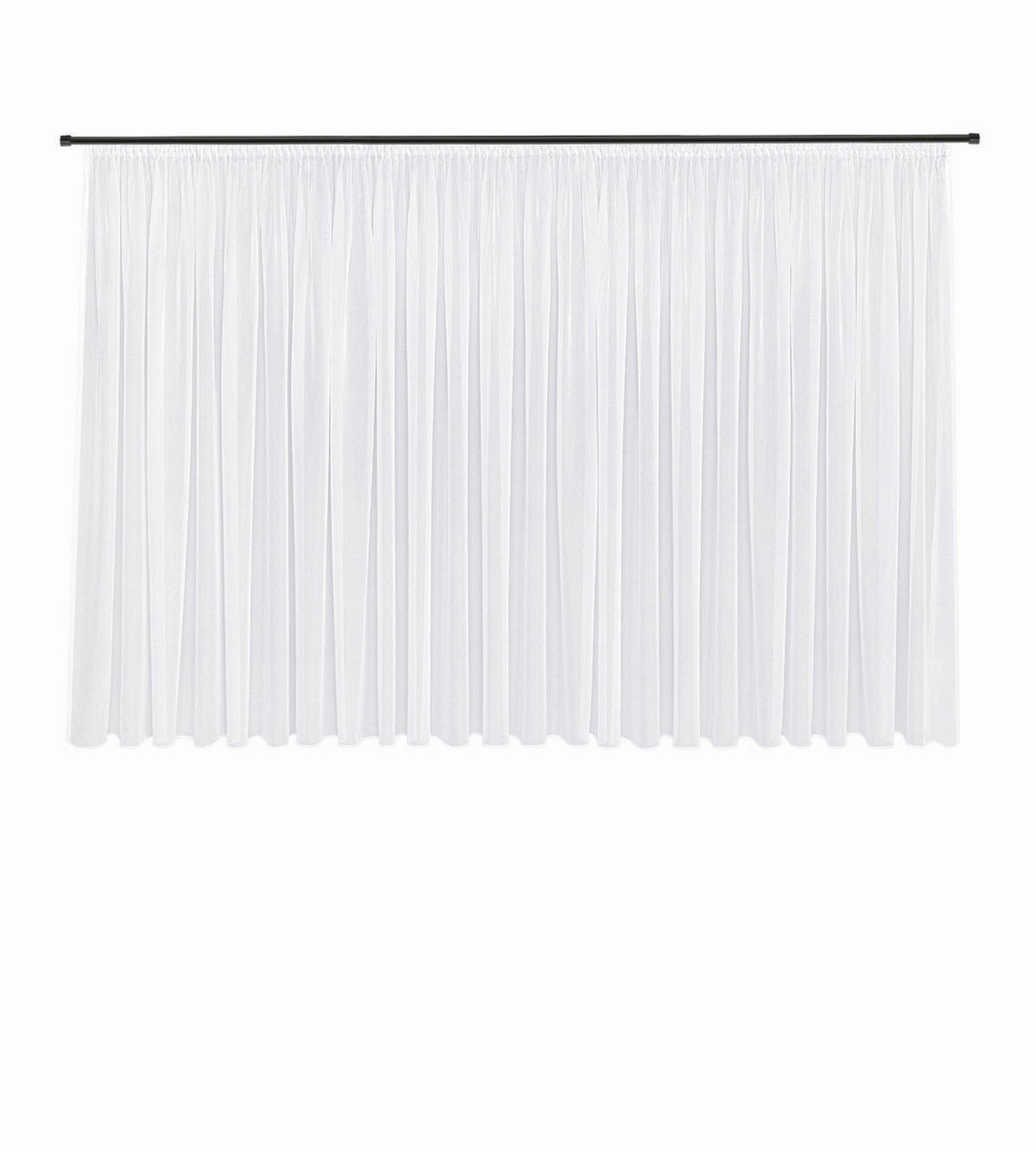 FERTIGSTORE  transparent  600/175 cm   - Weiß, Basics, Textil (600/175cm)