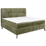 BOXSPRINGBETT 180/200 cm  in Grün  - Schwarz/Grün, Design, Textil/Metall (180/200cm) - Esposa