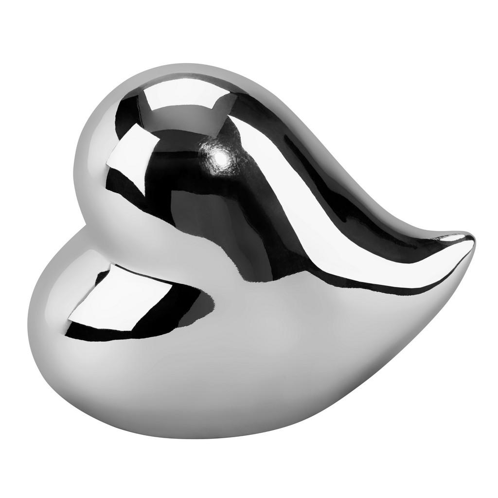 Dekofigur Herz H: 10,2 Cm Porzellan Für Indoor