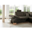 ECKSOFA in Mikrofaser Fango  236/286 cm  - Wildeiche/Fango, KONVENTIONELL, Holz/Textil (236/286cm) - Voleo