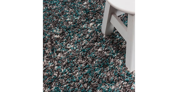 HOCHFLORTEPPICH 80/80 cm Enjoy Blau - Blau, KONVENTIONELL, Textil (80/80cm) - Novel