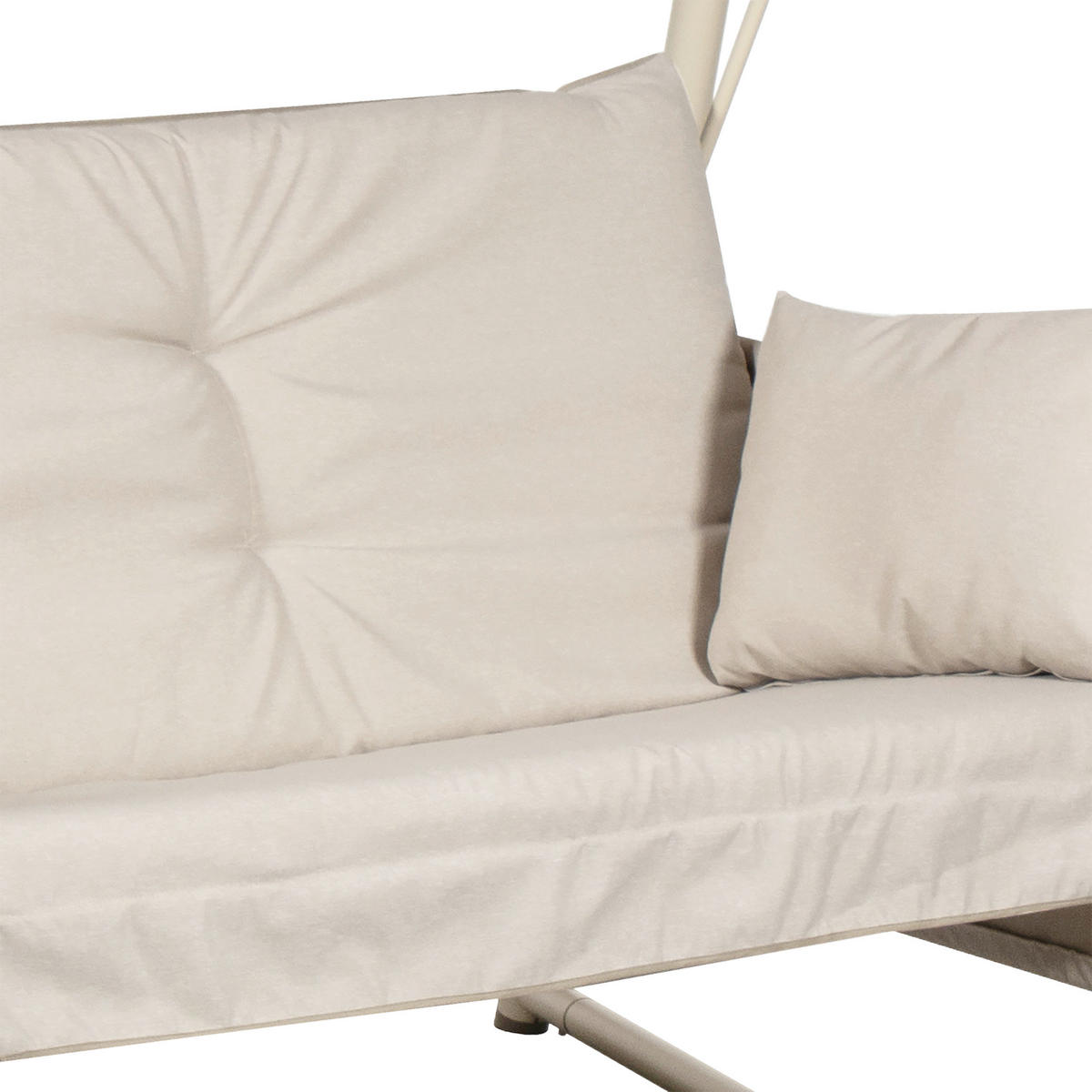 HOLLYWOODSCHAUKEL 248/186/137.5 cm  - Dunkelgrau/Schwarz, MODERN, Textil/Metall (248/186/137.5cm) - Ambia Garden