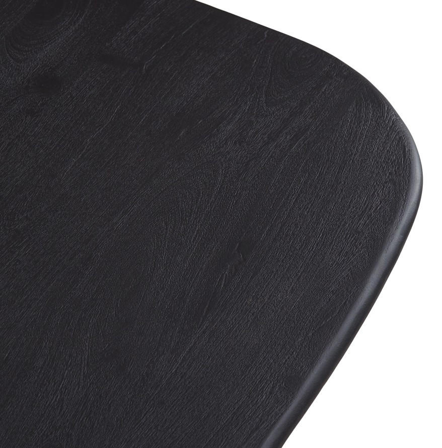 COUCHTISCH Akazie vollmassiv 110/33/70 cm organisch Schwarz  - Schwarz, KONVENTIONELL, Holz (110/33/70cm) - Livetastic