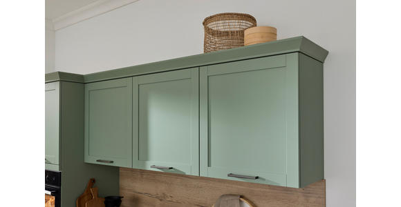 EINBAUKÜCHE   - Eukalyptusholzfarben/Grün, Design, Holzwerkstoff - Novel