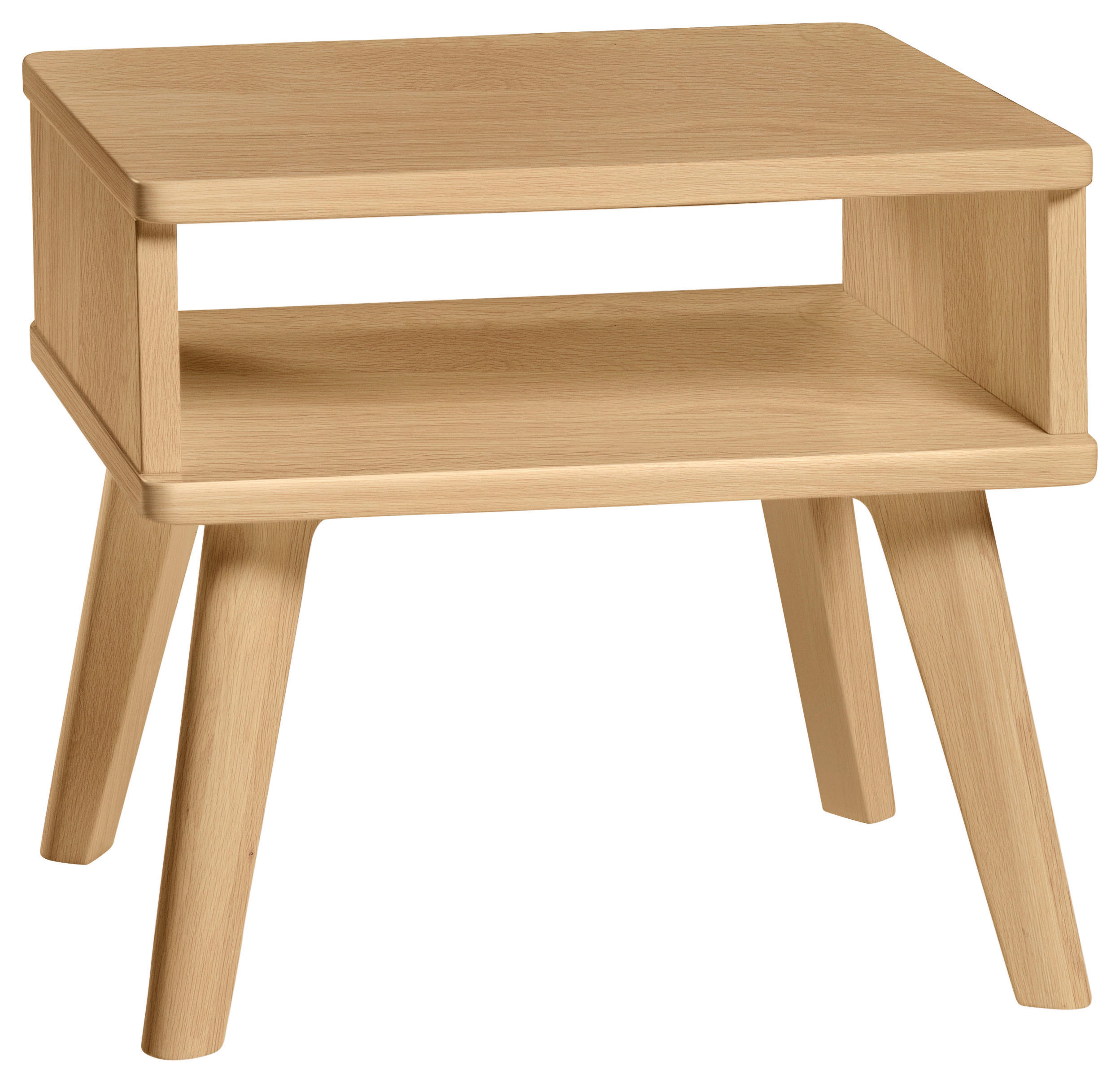 NACHTSCHRANK 48/38/42 cm Eiche massiv  - Eichefarben, Design, Holz (48/38/42cm) - Hasena