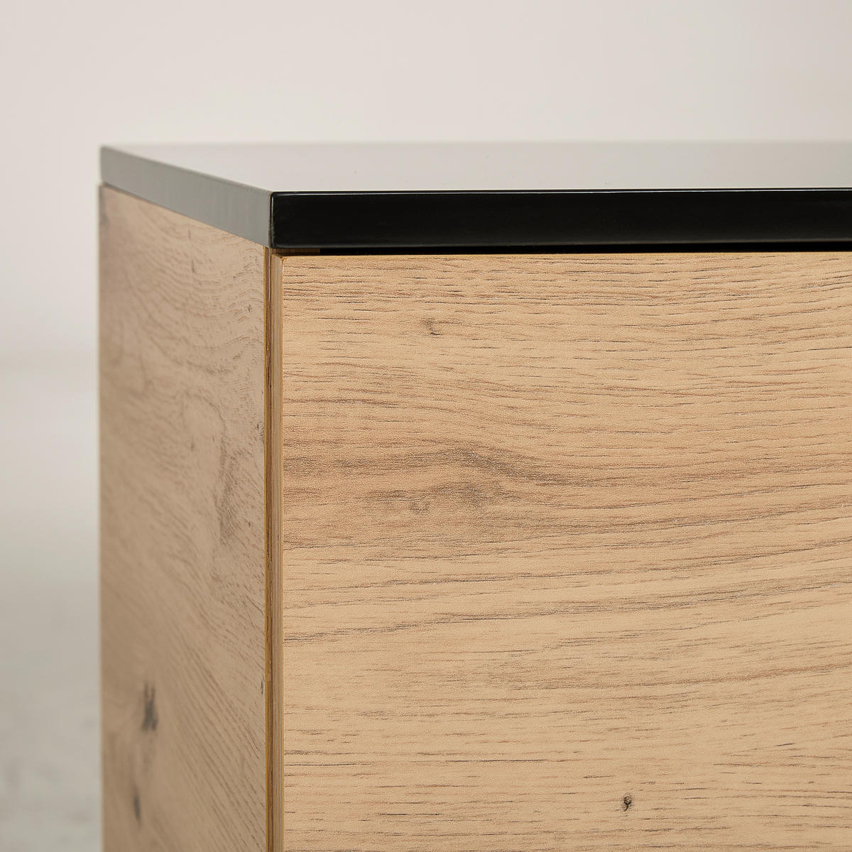 SIDEBOARD 178/78/40 cm  in Schwarz, Eiche Artisan  - Schwarz/Eiche Artisan, Design, Holzwerkstoff/Metall (178/78/40cm) - Xora