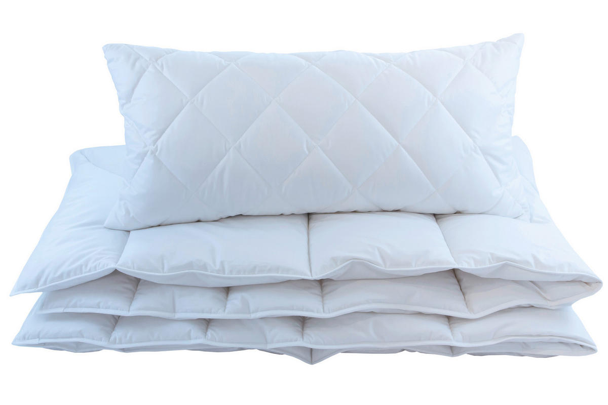 KOPFKISSEN  Sleeptex Copa  40/80 cm       - Weiß, Basics, Textil (40/80cm) - Sleeptex