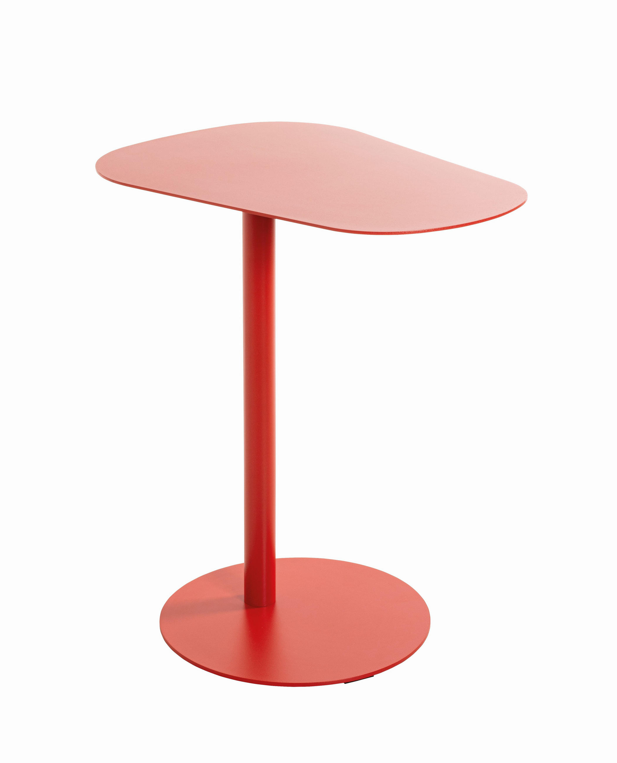 BEISTELLTISCH 53/38/60 cm Rot organisch  - Rot, Trend, Metall (53/38/60cm)