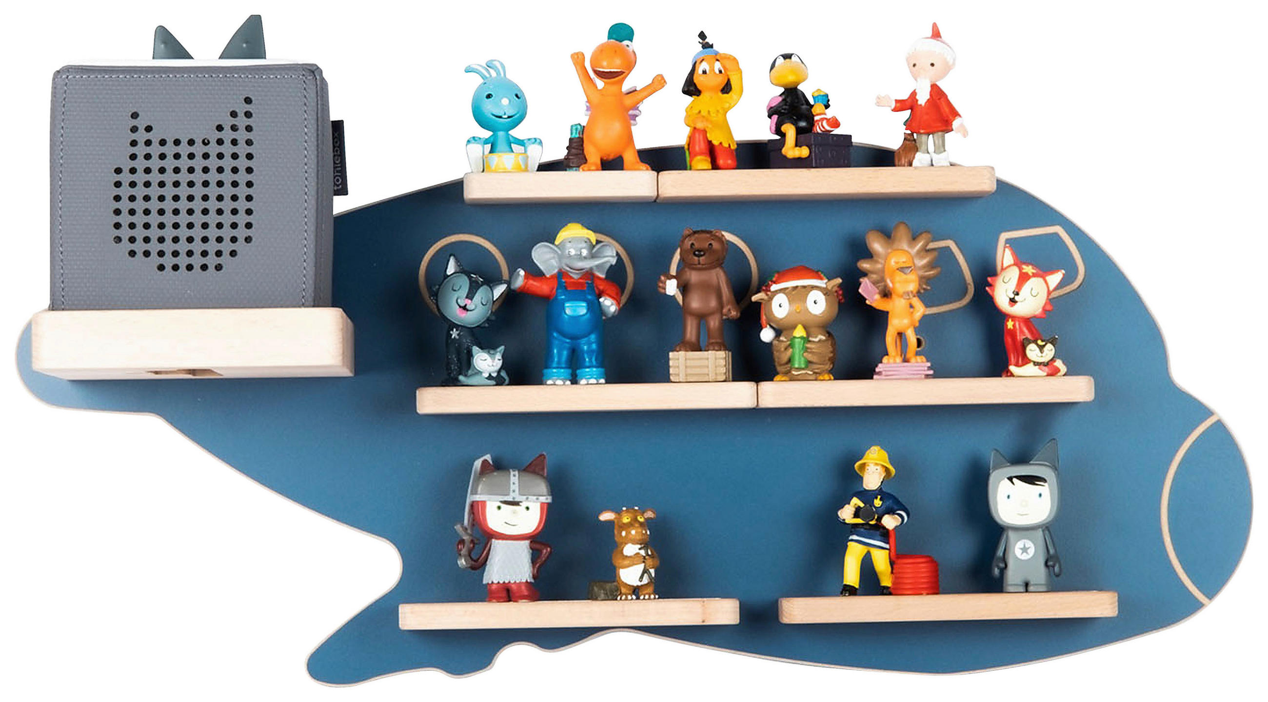 KINDERREGAL  - Blau, Modern, Holzwerkstoff (60/30/19cm) - MID.YOU