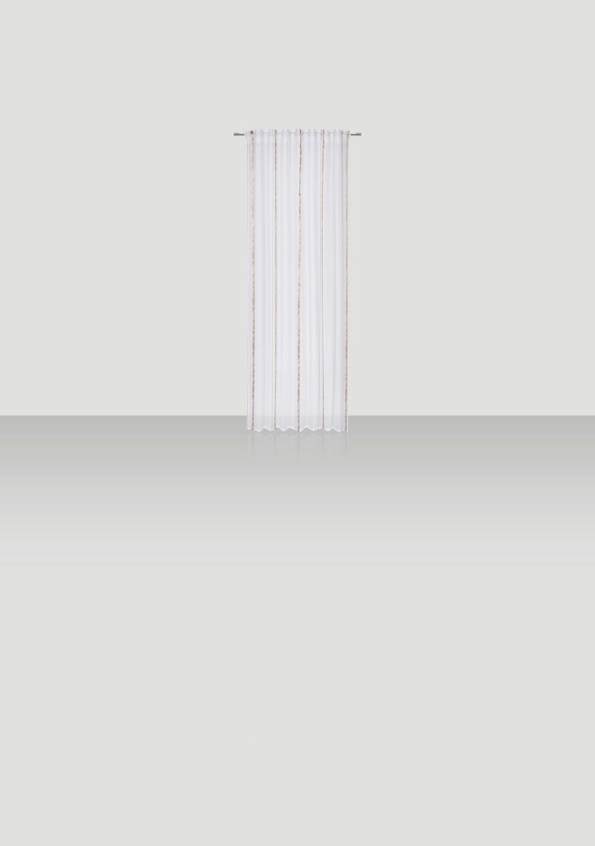 FERTIGVORHANG halbtransparent  - Beige, KONVENTIONELL, Textil (140/255cm) - Novel
