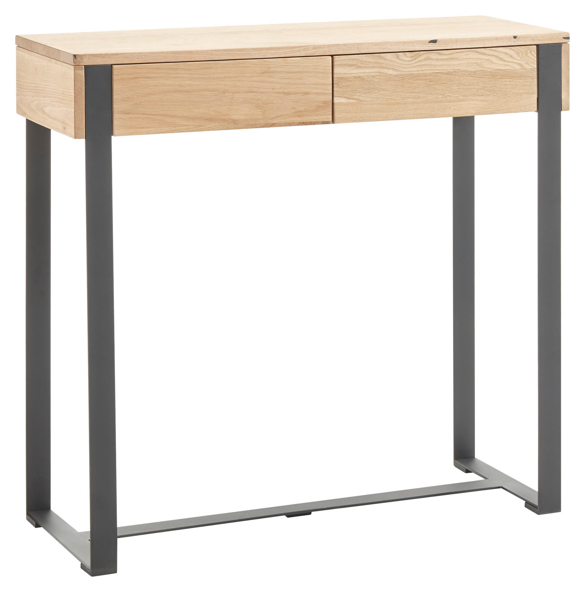 KONSOLBORD i trä, metall 100/35/92,5 cm    - svart/ekfärgad, Natur, metall/trä (100/35/92,5cm) - Livetastic