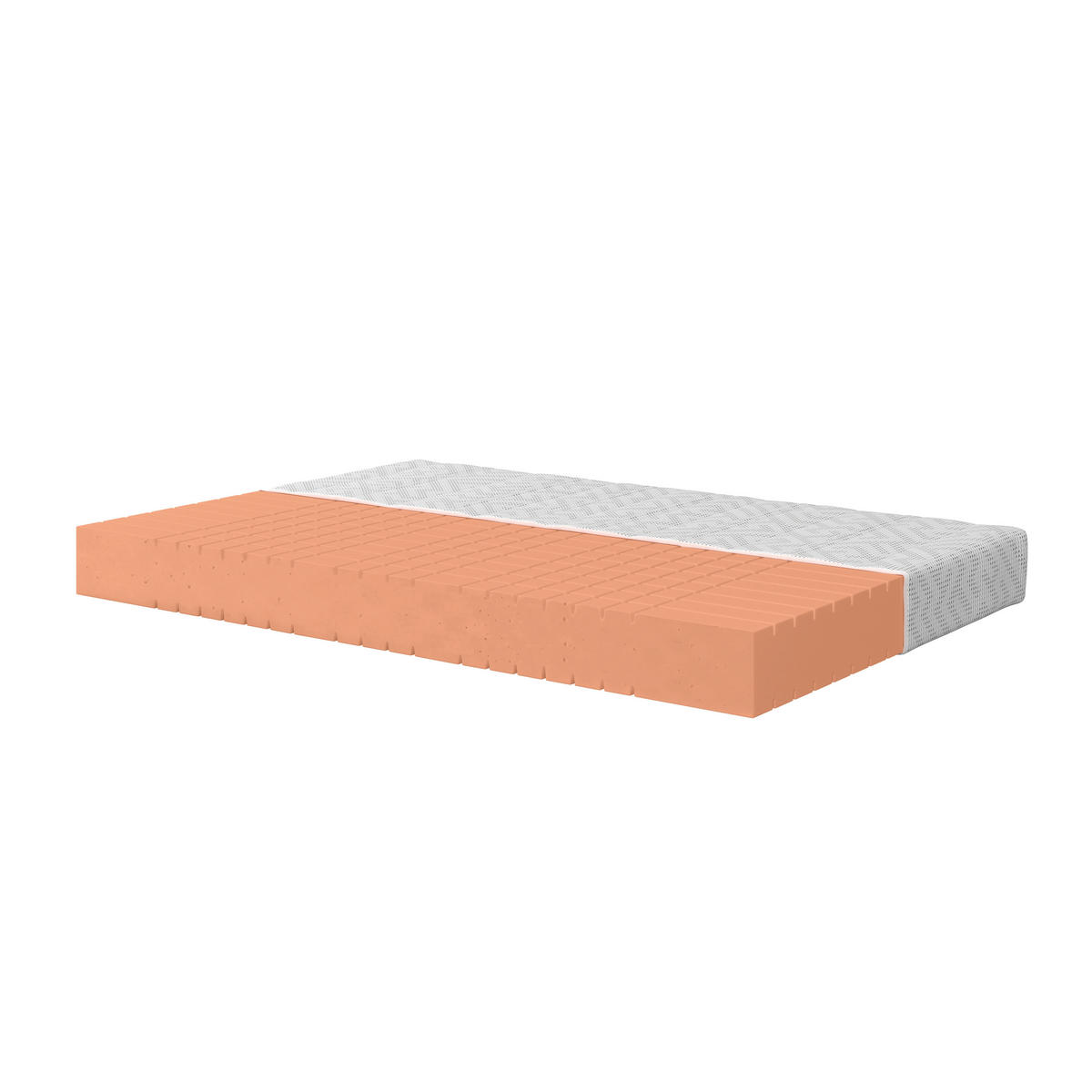 Kaltschaummatratze Chicago Höhe ca.: 21 cm, H2 = mittel, 7-Zonen - Weiß, Textil (120kg) - Sembella