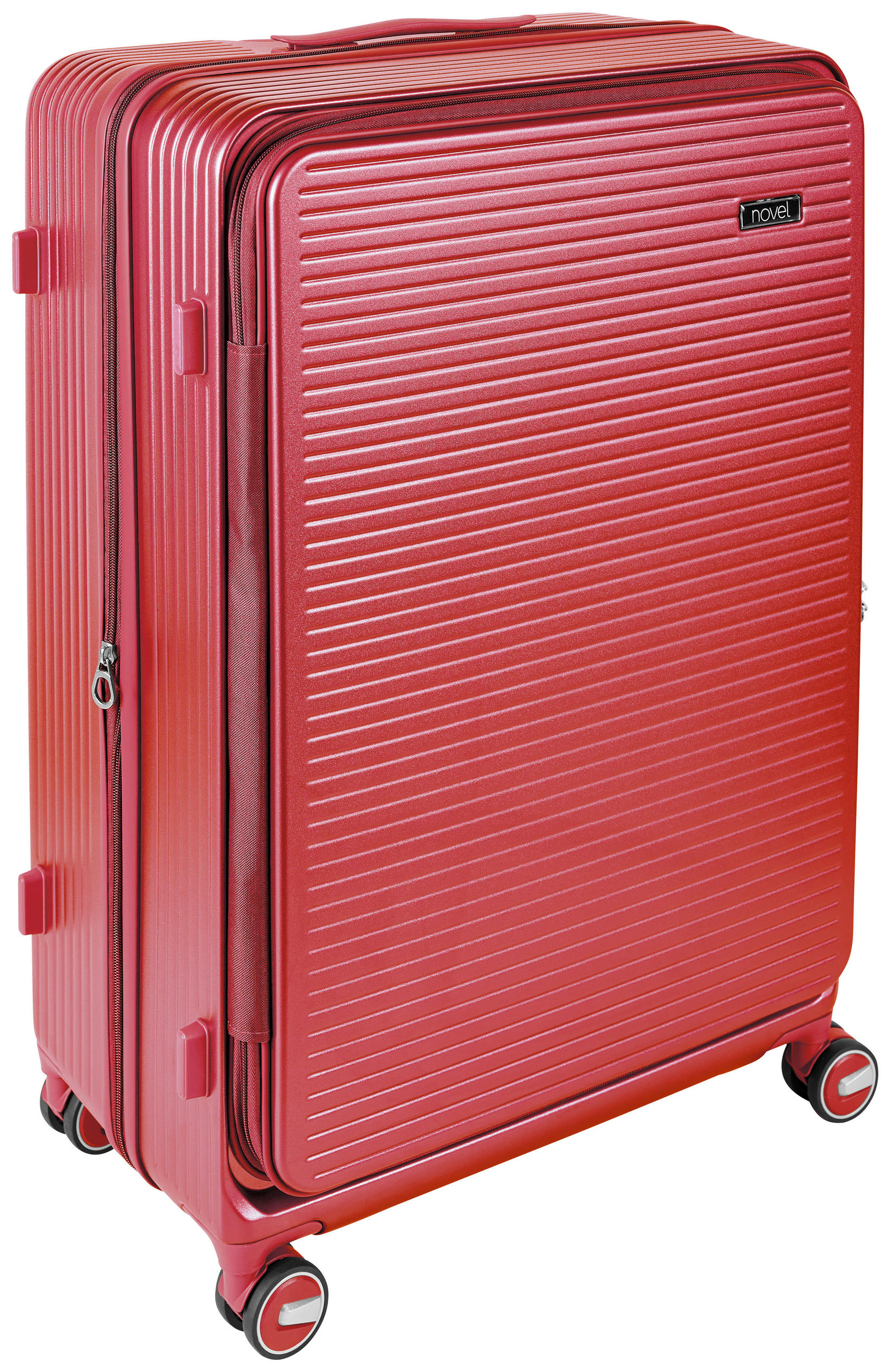 REISEKOFFER Weinrot  - Weinrot, Design, Kunststoff/Textil (50/76/31cm) - Novel