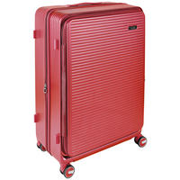 REISEKOFFER Weinrot  - Weinrot, Design, Kunststoff/Textil (50/76/31cm) - Novel