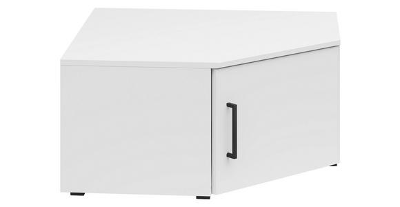AUFSATZSCHRANK 71,5/35/71,5 cm - Schwarz/Weiß, MODERN, Holzwerkstoff/Kunststoff (71,5/35/71,5cm) - Carryhome