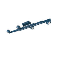 LED-DECKENLEUCHTE Cannon 133.5/17/29 cm   - Blau, KONVENTIONELL, Metall (133.5/17/29cm) - Musterring