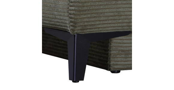 SCHLAFSOFA  mit Stoffauswahl Cord Olivgrün  - Schwarz/Olivgrün, Design, Textil/Metall (200/85/90cm) - Novel