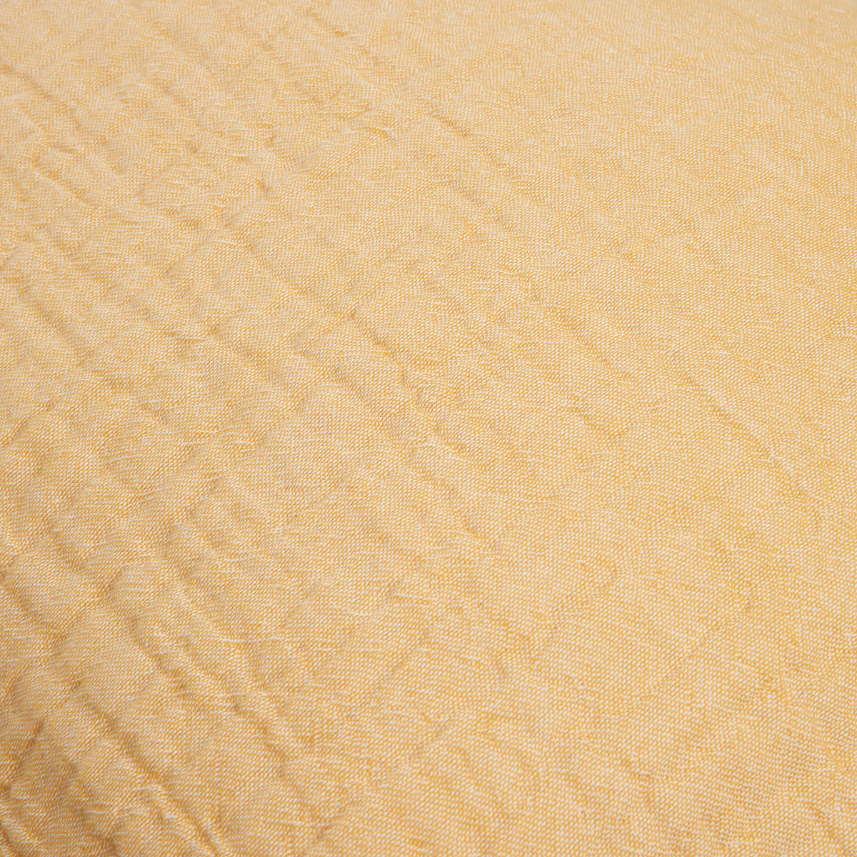 KISSENHÜLLE Musa 50/50 cm  - Gelb/Naturfarben, KONVENTIONELL, Textil (50/50cm) - Ambiente