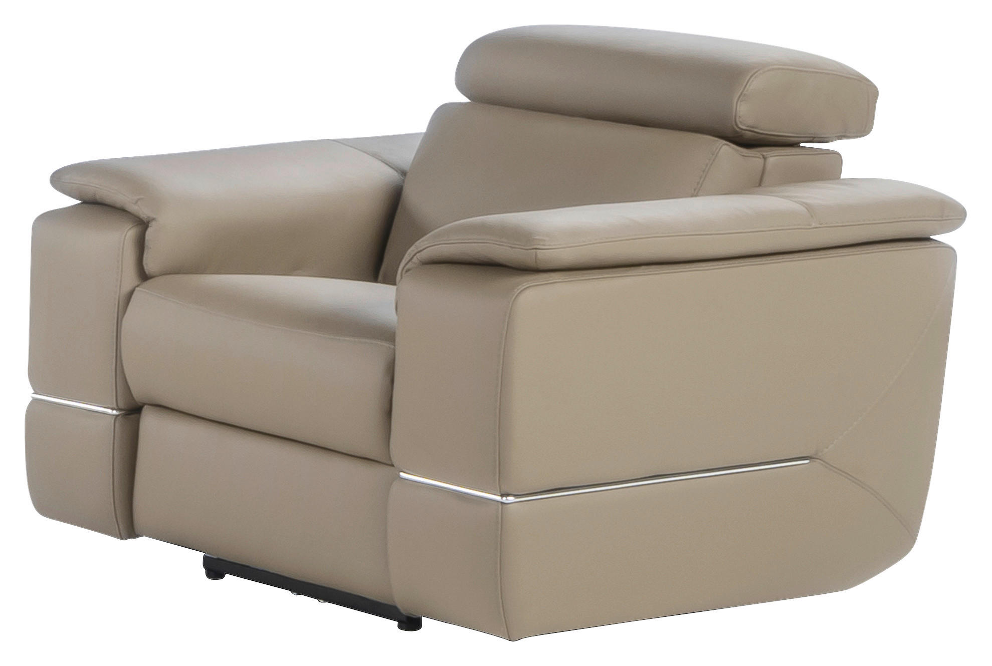 FOTEL - taupe, Basics, bőr (110/84/101cm) - Calia Italia