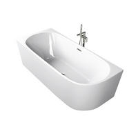 BADEWANNE freistehend, Wandmontage   - Weiß, KONVENTIONELL, Kunststoff (75/56/160cm) - Sanotechnik
