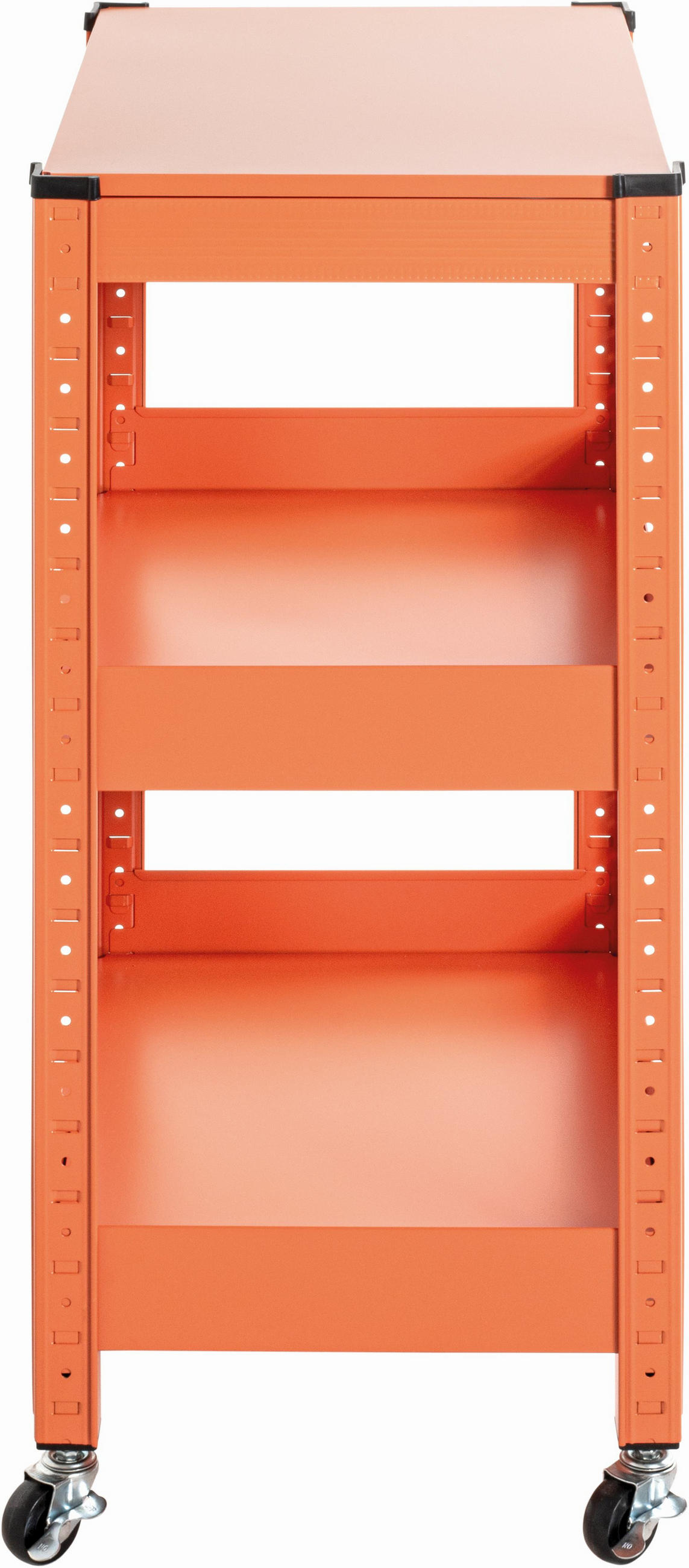 SERVÍROVACÍ VOZÍK, oranžová, 50/32/75 cm - oranžová, Design, kov (50/32/75cm)