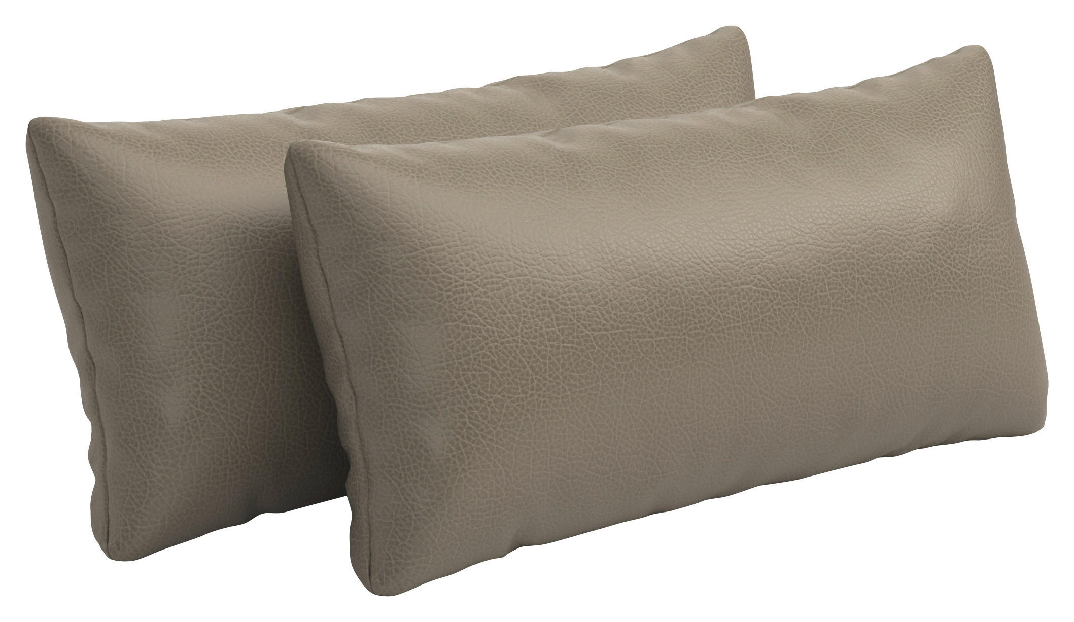NIERENKISSEN - Grau, Konventionell, Leder (65/25cm) - Sit & More