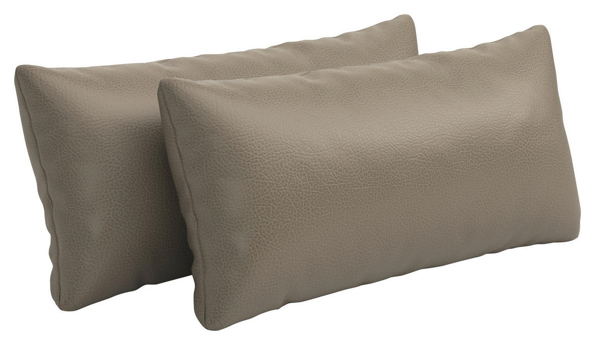 NIERENKISSEN  - Grau, Konventionell, Leder (65/25cm) - Sit & More