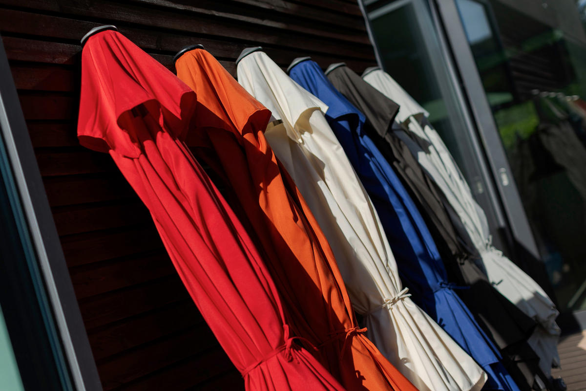 SONNENSCHIRM 300 cm Anthrazit  - Anthrazit/Silberfarben, Basics, Textil/Metall (300cm) - Kettler