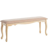 GARDEROBENBANK - Creme, Design, Textil (120/44/35cm) - MID.YOU