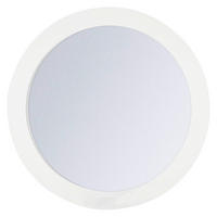 SMINKTÜKÖR  - ezüstszínű, Basics, műanyag/Üveg (16,5/16,5cm) - Sadena