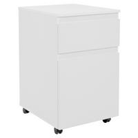 PREDALNIK NA KOLESCIH  bela  - bela, Konvencionalno, umetna masa/leseni material (44/73/52cm) - Livetastic