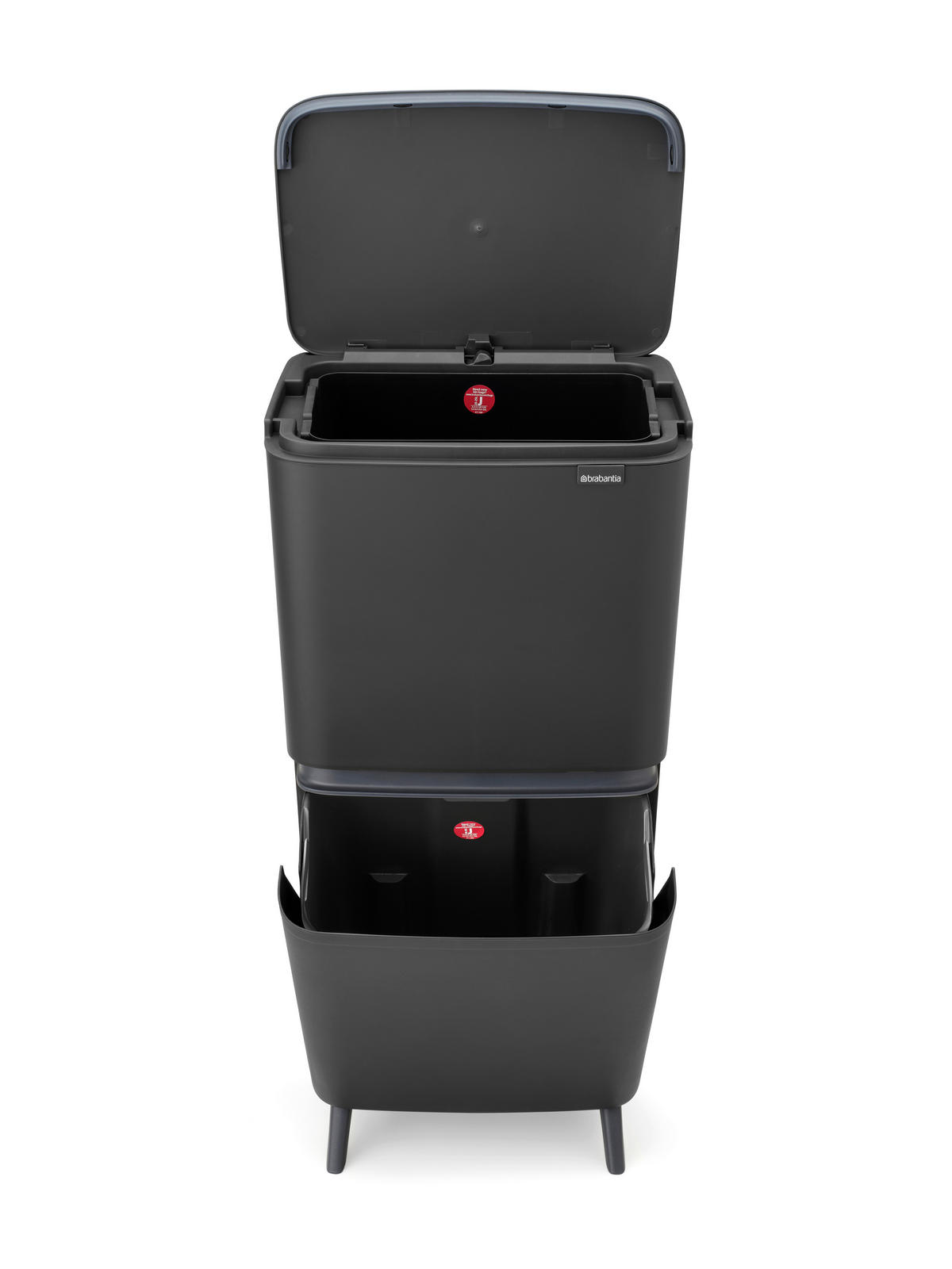 HULLADÉKGYŰJTŐ RENDSZER - fekete/szürke, Basics, műanyag (45l) - Brabantia