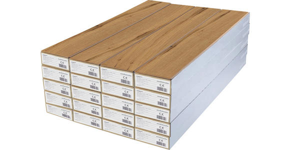 LANDHAUSDIELE Eiche Natur  per  m² - KONVENTIONELL, Holz (190/19/1,4cm) - Ambiente