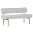 SITZBANK in Naturfarben - Buchefarben/Naturfarben, KONVENTIONELL, Holz/Textil (160/87/58cm) - Cantus SITZBANK in Naturfarben - Buchefarben/Naturfarben, KONVENTIONELL, Holz/Textil (160/87/58cm) - Cantus