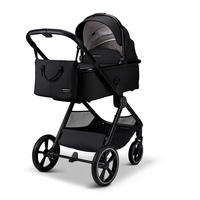 KOMBIKINDERWAGEN  Aura  Onyx Melange  - Schwarz, Basics, Textil (86/61/120cm) - Moon