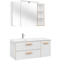 MOBILIER BAIE - alb, Konventionell, sticlă/piatră (113cm) - Dieter Knoll