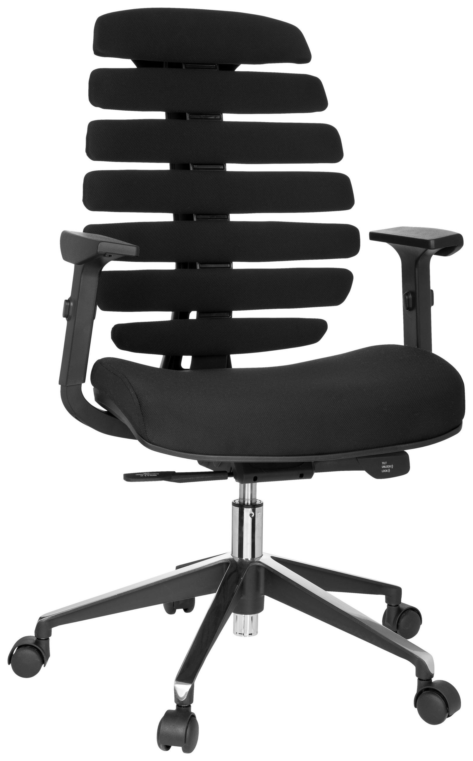 OTOČNÁ ŽIDLE, plochá tkanina, černá - černá, Moderní, kov/textil (65/115/50cm) - MID.YOU