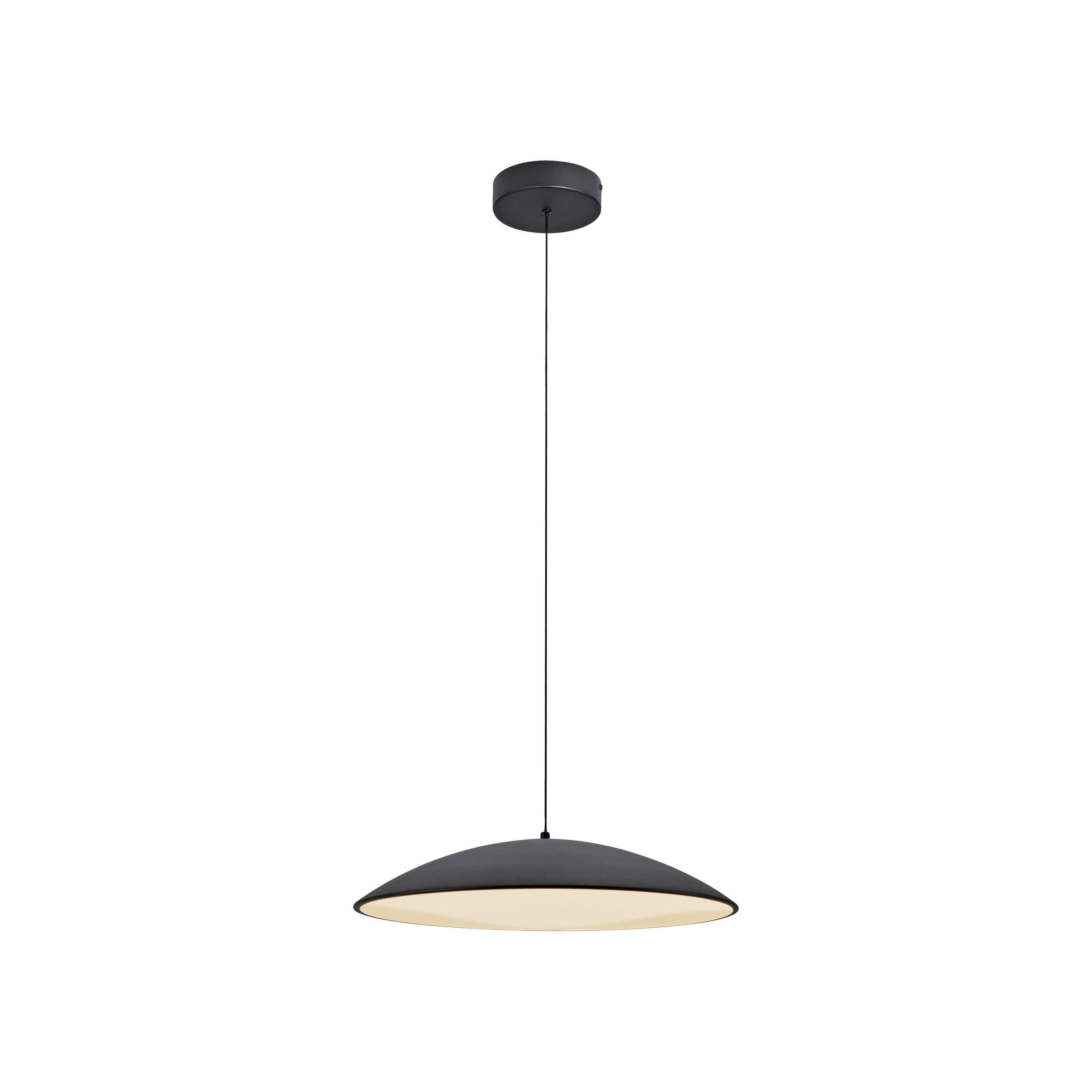 LED-PENDELLEUCHTE 50/50/180 cm  - Schwarz, KONVENTIONELL, Kunststoff/Metall (50/50/180cm) - Schöner Wohnen